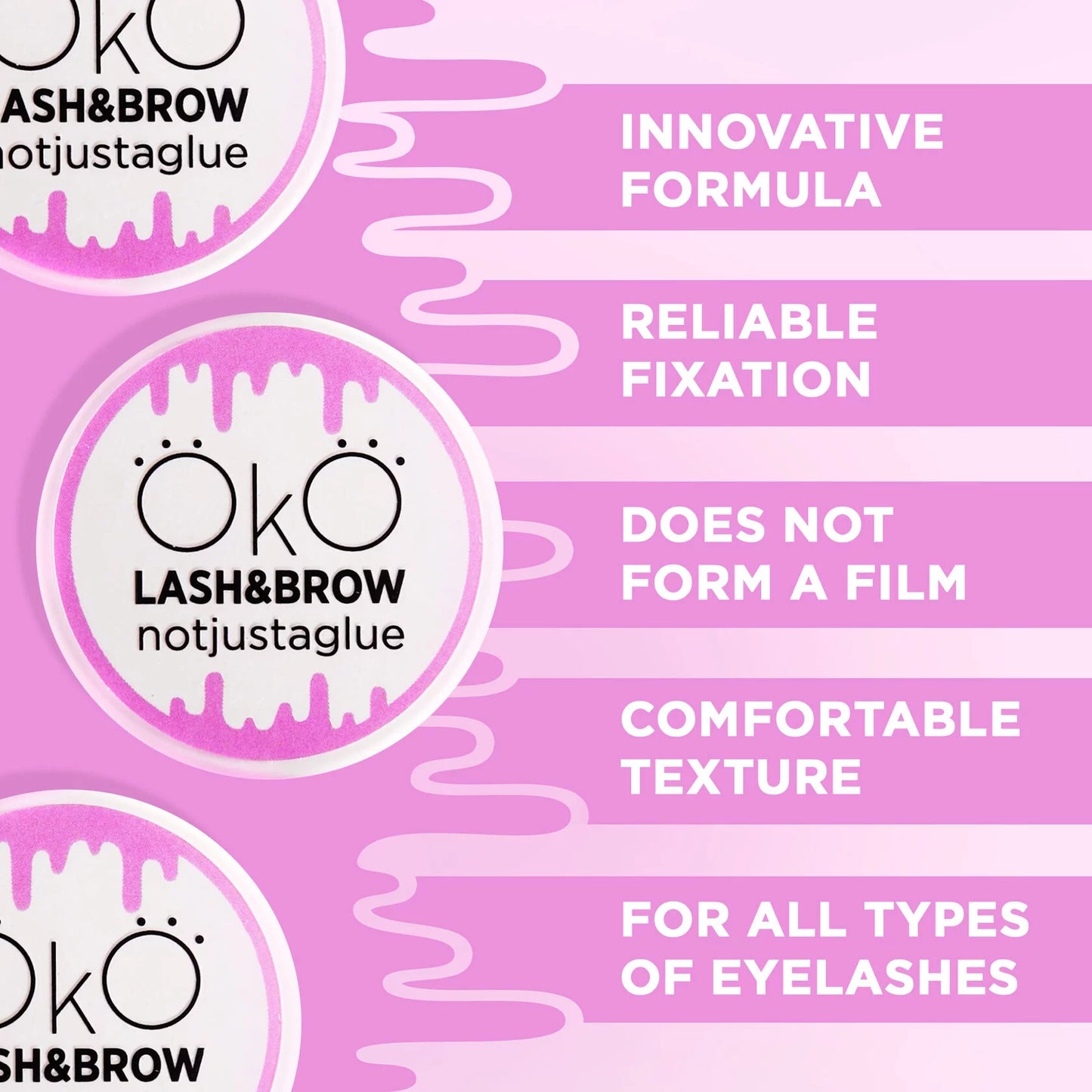 OkO Lash&Brow notjustglue, Glue without Glue Lash Lami Balm, 15 ml