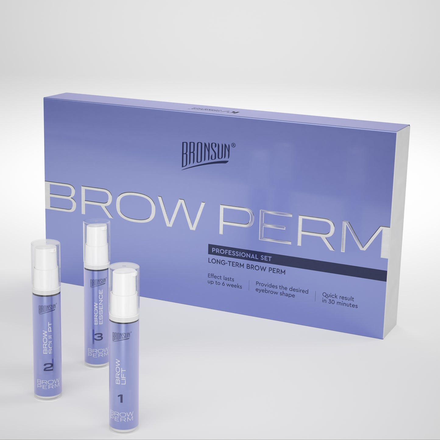 BRONSUN - Long Term Brow Perm Composition Kit.