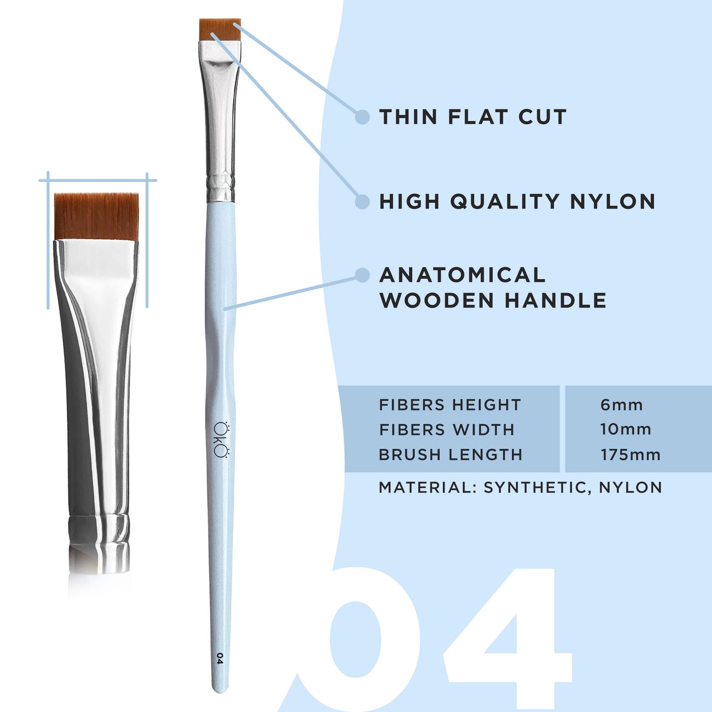 OkO  Brush Set "Flawless Brushes Flawless Brows"