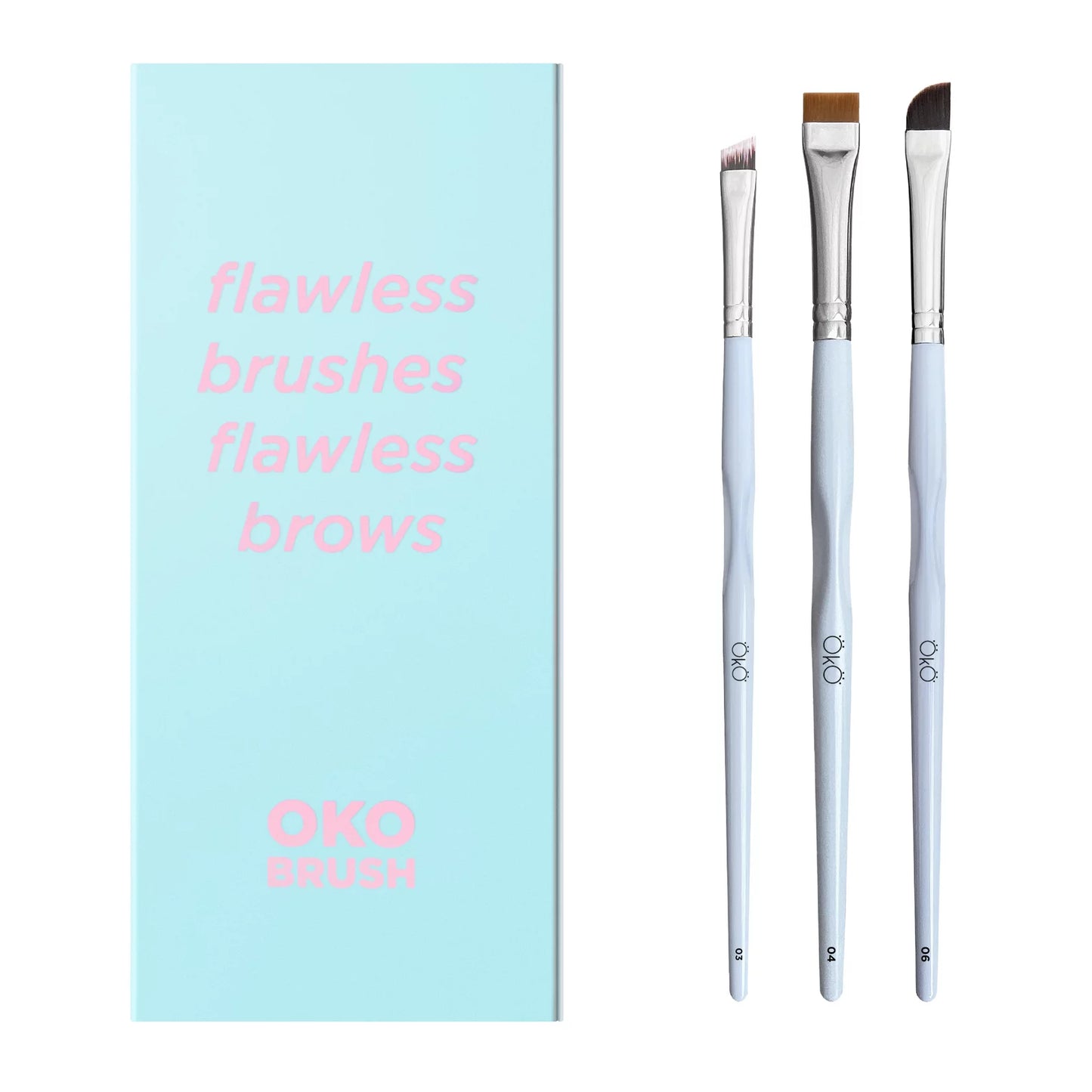 OkO  Brush Set "Flawless Brushes Flawless Brows"