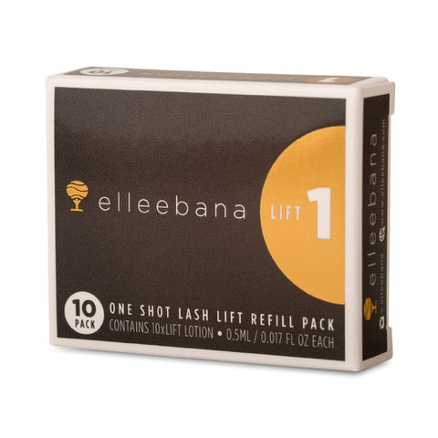 Elleebana Lash LIFT Step 1 ONLY, One Shot Lash Lift Refill Pack (10 pack)