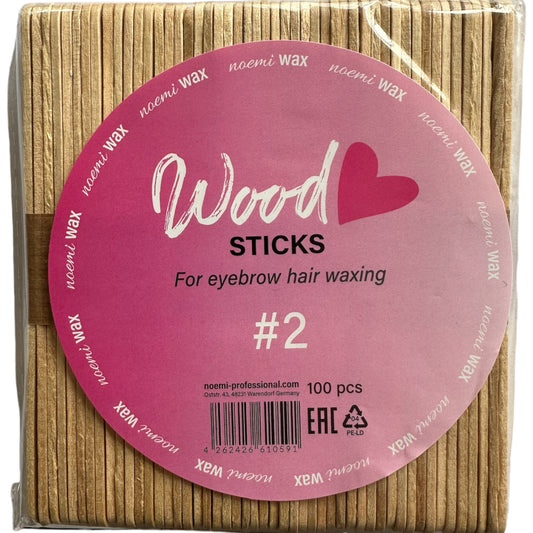 NOEMI WOODEN APPLICATORS FOR WAXING (100 PCS)