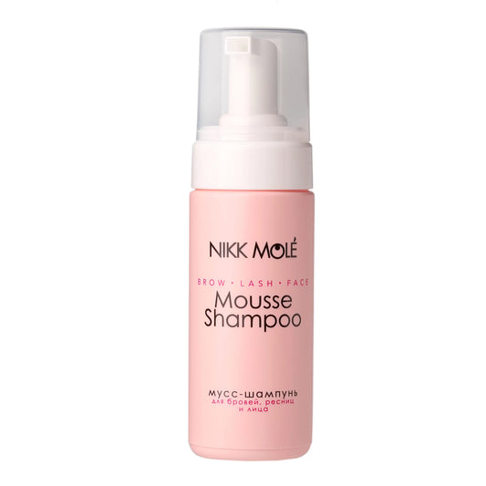 NIKK MOLE MOUSSE SHAMPOO FOR BROWS AND LASHES.