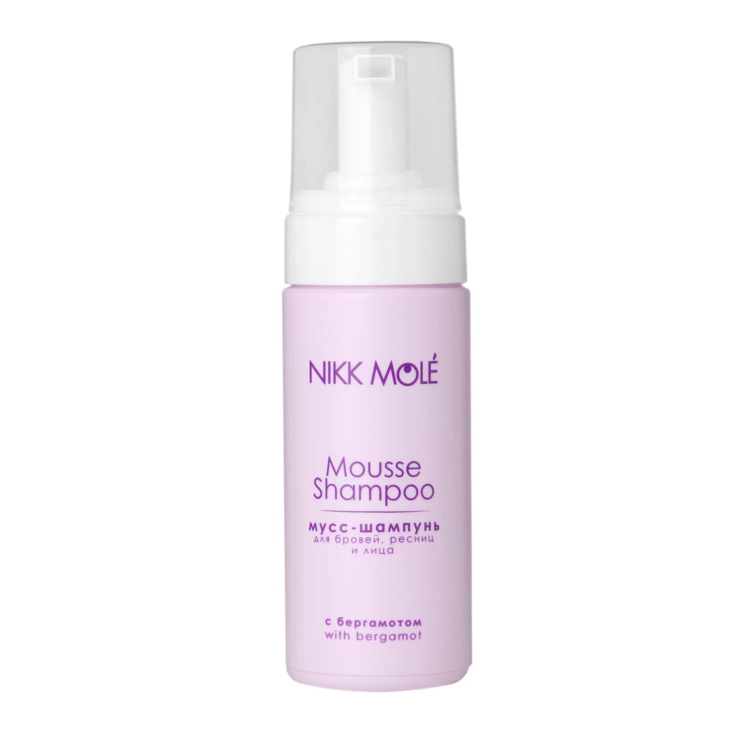 NIKK MOLE MOUSSE SHAMPOO FOR BROWS AND LASHES WITH BERGAMOT.