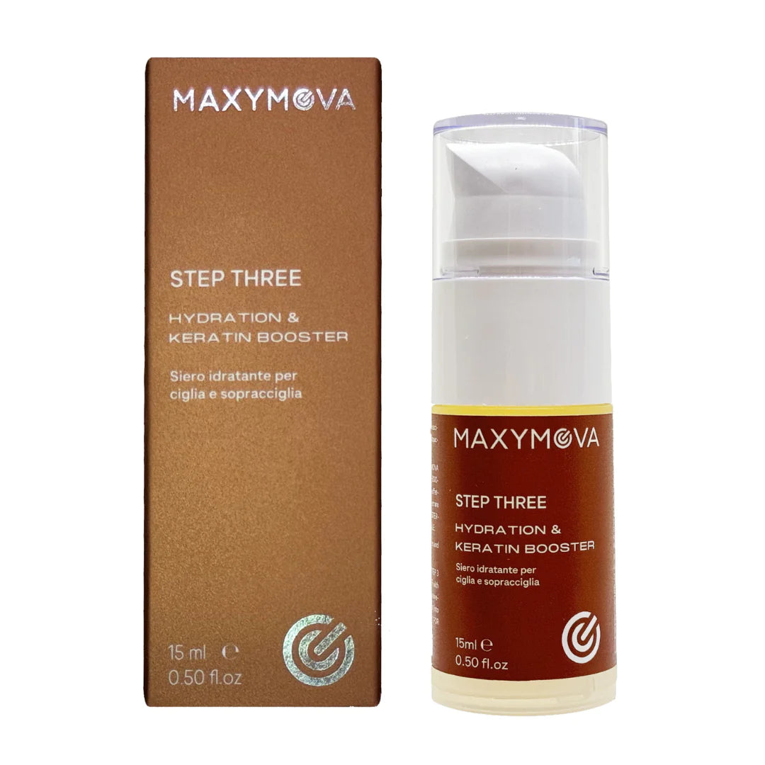 MAXYMOVA Lash and Brow Lamination, STEP THREE HYDRATION AND KERATIN BOOSTER  (15ml airless pump),