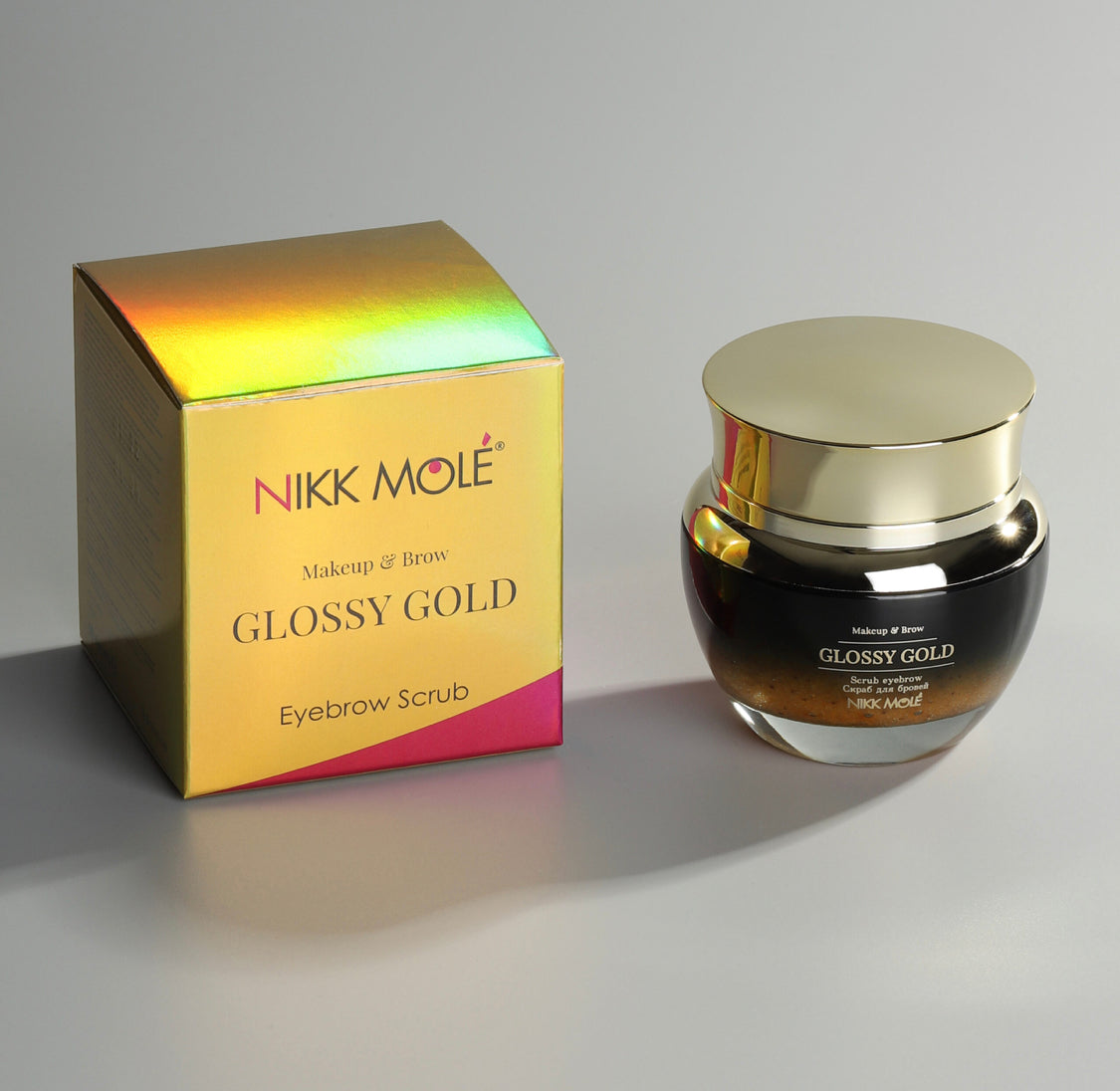 NIKK MOLE GLOSSY GOLD EYEBROW SCRUB